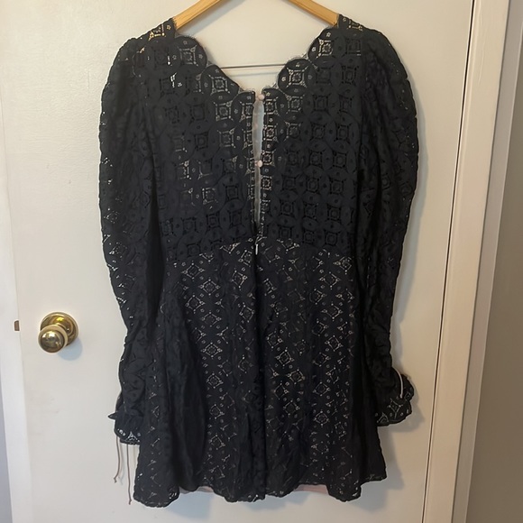 For Love and Lemons navy/blackish lace dress - Picture 3 of 4